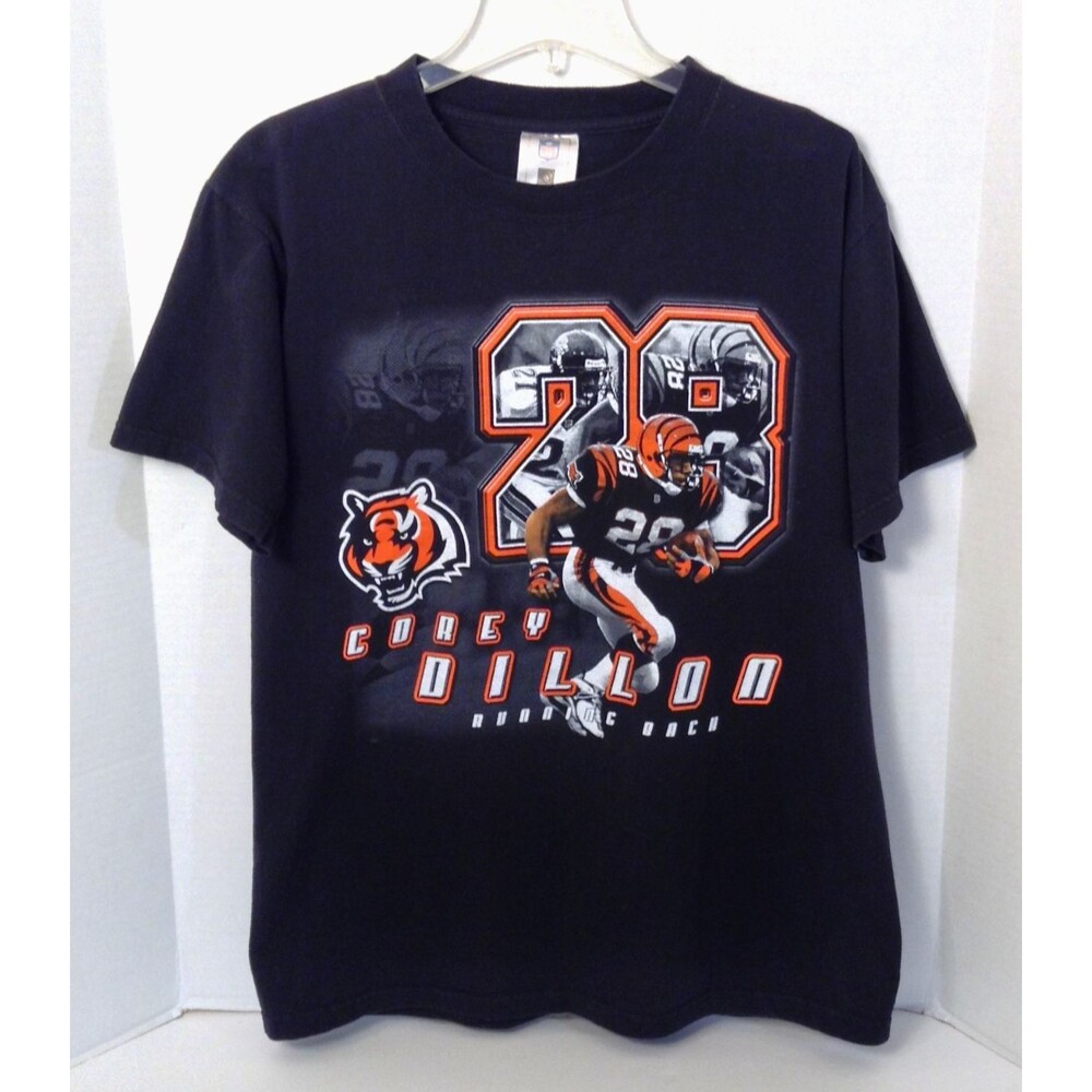 Vtg Y2K Cincinnati Bengals T-shirt Mn M Corey Dillon NFL Football Graphic 2000s